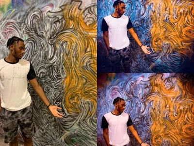Color and lighting enhancements for your photos, or an artistic photo edit