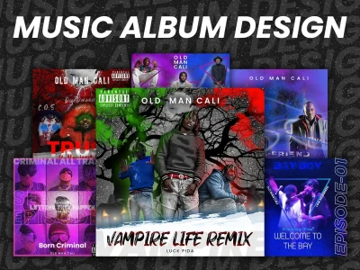 A creative music album cover design