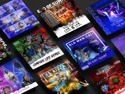 A creative music album cover design
