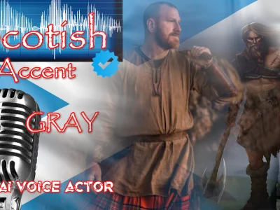 A Scottish male English vocie
