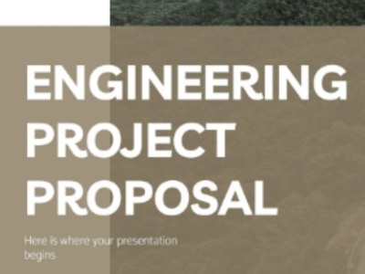 Perfect engineering proposal and project