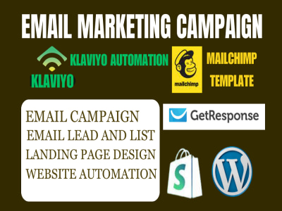Email marketing campaign bulk email blast campaign with MailChimp template