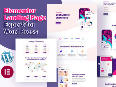 Elementor landing page for your wordpress website | Upwork