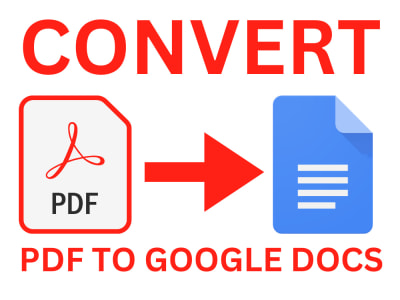Convert PDF to Google Docs or PDF to Editable Google Docs