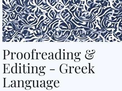 Proofreading & Editing - Greek
