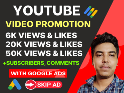 50000+ YouTube Views, YouTube Likes, YouTube Subscribers by Google Ads