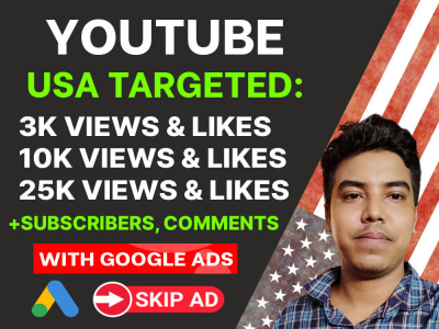 USA Targeted YouTube Views with YouTube Likes, YouTube Marketing
