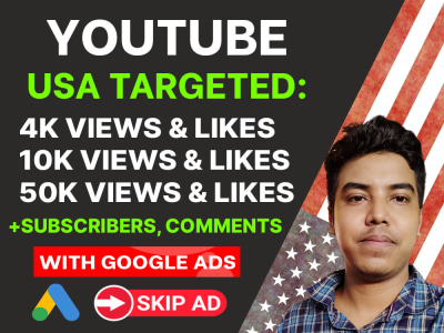 USA Targeted YouTube Views, YouTube Likes, YouTube Subscribers