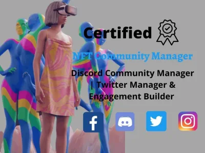 NFT Discord Moderator & Twitter Manager, Followers & Engagement