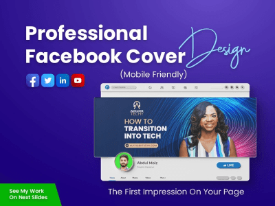 A creative facebook cover, Twitter, Linkedin Cover or any other banner