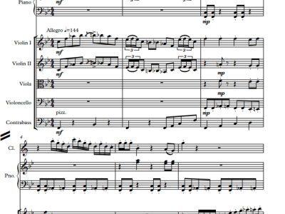 A professional music arrangement for a duet or an orchestra