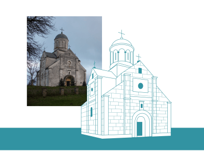 A high quality linear vector drawings of architecture