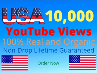 Organic USA YouTube Views | 10000 Views & 1000 Likes For Your YouTube