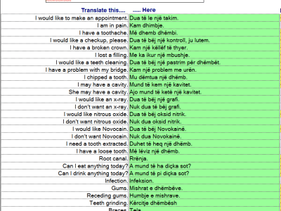 A very accurate English to Albanian translation for your website