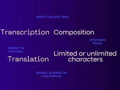A translation, transcription or composition of any topic that you want.