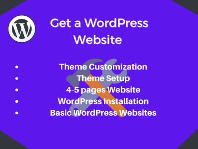 A Basic WordPress website from 4-5 pages | Upwork
