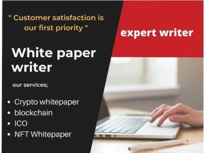Whitepaper or White Paper Writer/Writing Services for ICO, NFT & Blockchain