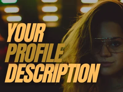 A catchy biography, profile description, company or personal bio