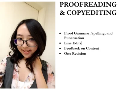 Copyediting and proofreading services