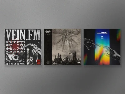 A punk, hip hop, emo or metal album/single cover artwork, flyer or banner