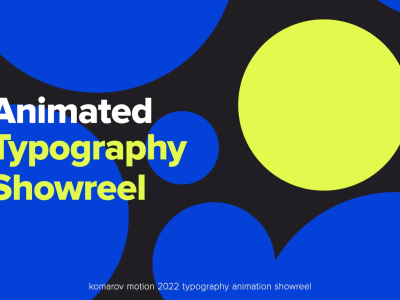 Eye-catching kinetic typography or text animations.