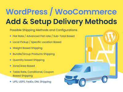 Setup your woocommerce shipping methods