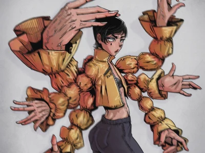 Character design in manga/anime and semi-realistic style