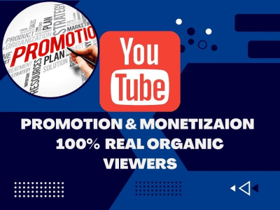 Organic Real youtube video promotion & Growth YouTube Views and like