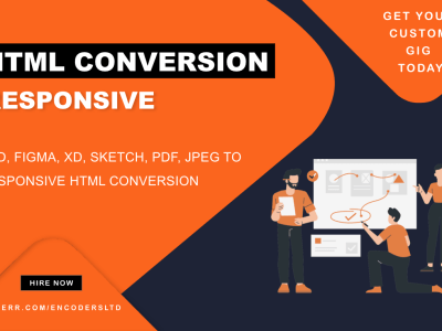 Responsive HTML Conversion | PSD to HTML | Figma to HTML | Upwork