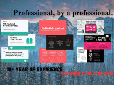 Design PowerPoint presentations, pitch deck design