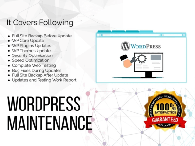 WordPress Website Maintenance, Support and backups