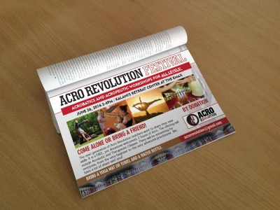 A well designed print ready newspaper or magazine advertisement