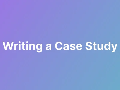 A well-written case study / success story for your B2B company