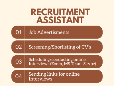Experienced technical recruiter and HR Assistant Services for your company