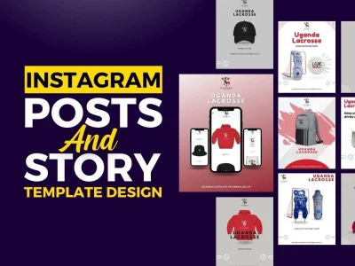 Canva Editable Instagram Post and Story Template Design