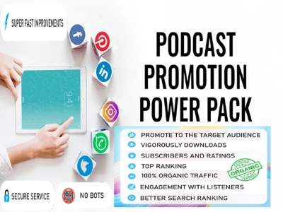 Organic Apple podcast Promotion for huge Downloads and Ratings