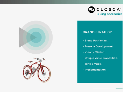 A clear idea of your brand territory, target and promise.