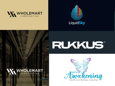 5 unique Modern Logo Designs with unlimited revision