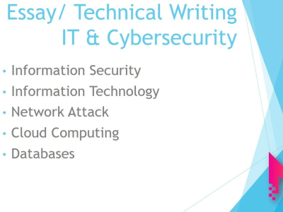A technical content related to IT, cyber security and blockchain
