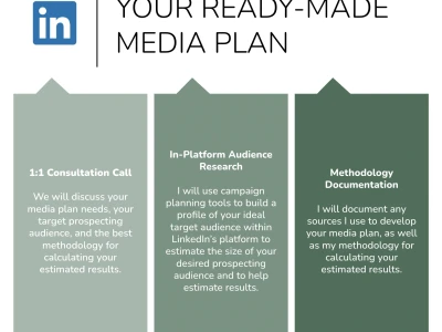 A ready-made LinkedIn lead gen media plan & a 1-hour consultation call ...