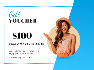 A gift voucher certificate, gift card or a coupon