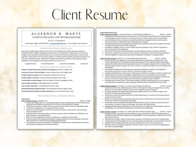 Thorough Resume Review and Updated ATS-Friendly Resume (Standard/Advanced)