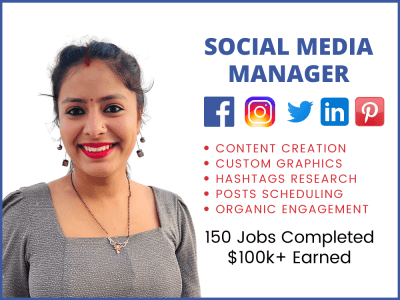 A social media manager per month, social media marketing, FB, IG, Twitter