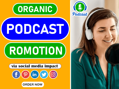 An Organic Apple podcast promotion & advertising for your podcast Ranking