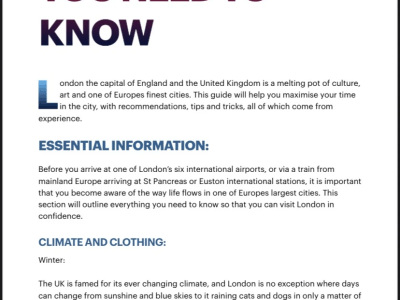 An in-depth London travel guide