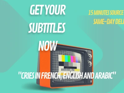 Accurate video/audio transcriptions in English, French and Arabic