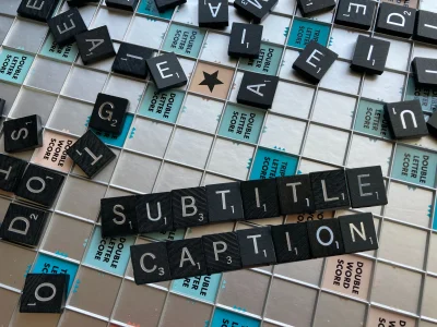Caption/subtitles created without AI
