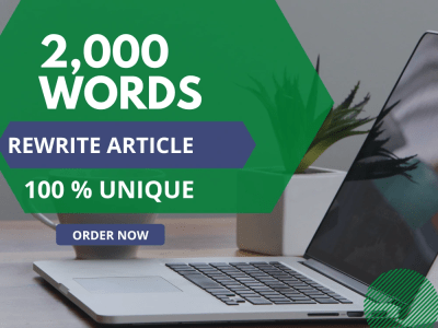 A 100 percent unique rewritten article