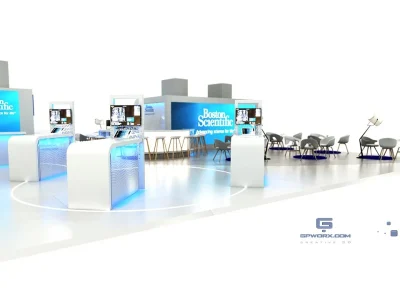 Creative outstanding Trade Show Booth, Kiosk or Retail Stand Design.