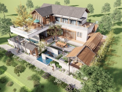 3D landscape design, Back Yard Design, Front yard and Landscape rendering.